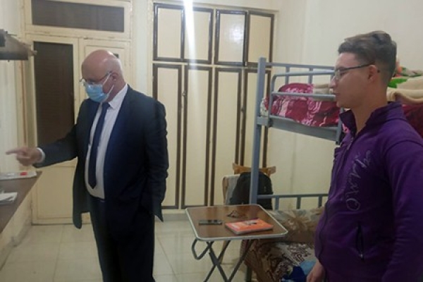 Prof. Tamer Samir, Benha University Vice-president for Education and Students&#039; Affairs inspected Benha University hostels to be sure from standard of submitted services for students, so he checked out the hostel&#039;s restaurants and food stores. During