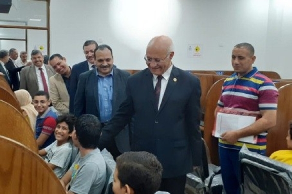 BU president inspects the third phase of the initiative of Egypt&#039;s digital youngsters  30-8-2022