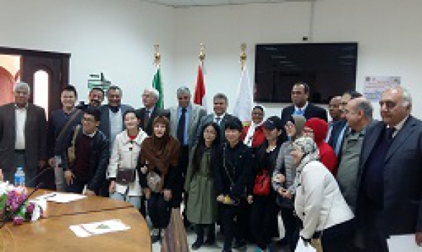 Benha University President hosts a Student Delegation from the Central University of Nationalities in China