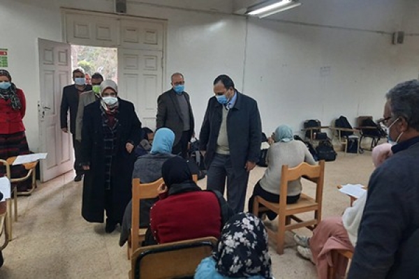 Dr.Tamer Samir inspects the First Semester Exams at Faculty of Veterinary Medicine